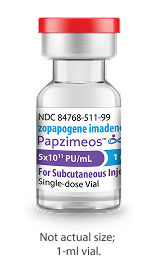 PAPZIMEOS (zopapogene imadenovec-drba) vial.
