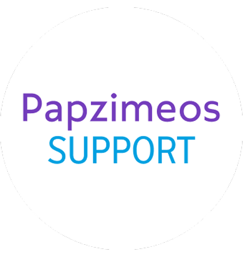 Papzimeos SUPPORT logo.
